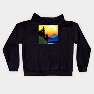 Sunset moon Kids Hoodie